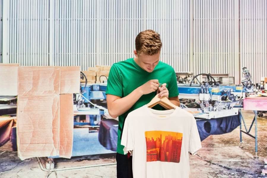 Full-color custom T-shirt inspected at Assured Print in Lanham, Maryland